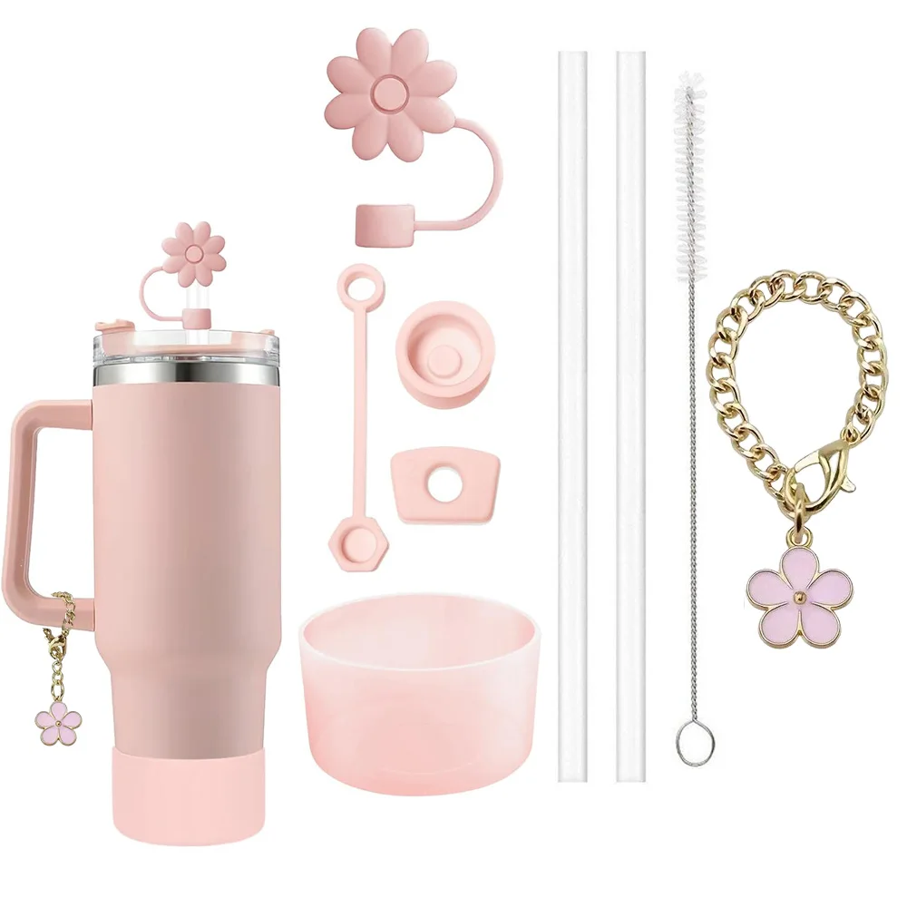 Набор аксессуаров из 9 предметов 3 защитных от разливов пробки с цветами