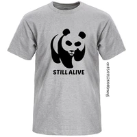 kawaii chinese panda still alive cotton t shirt vintage cool fun t shirts retro funny short sleeve top men rock tshirt tee