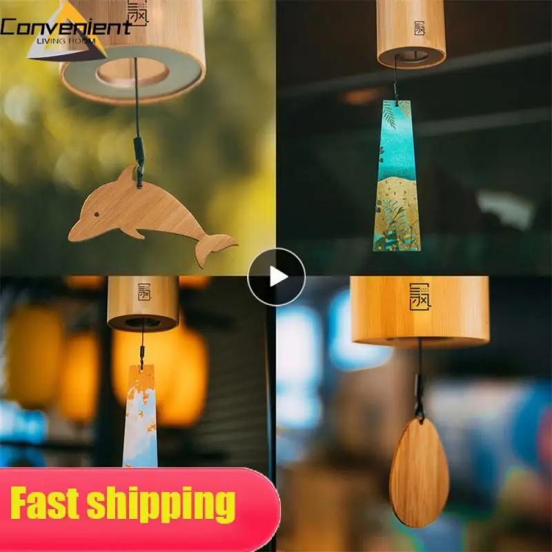 

Door Outdoor Decor Wind Bell Hand-cranked Professional Tuning Room Decoration Retro With Chords Wind Chimes Garden Decor Music