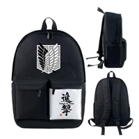 anime backpack attack on titan backpacks teenagers cartoon oxford cloth schoolbag new men female travel outdoor bagpack
