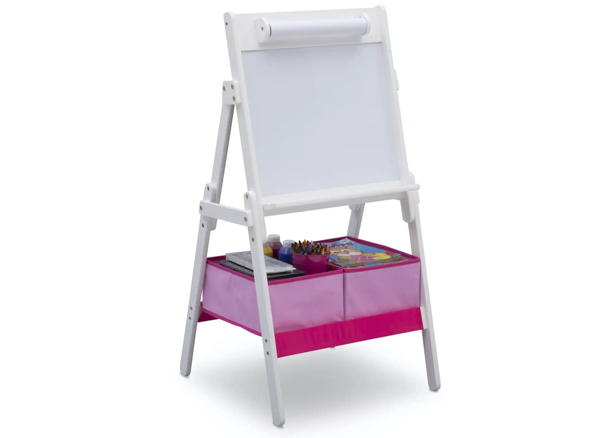 

Classic Kids Whiteboard/Dry Erase Easel with Storage, Bianca White