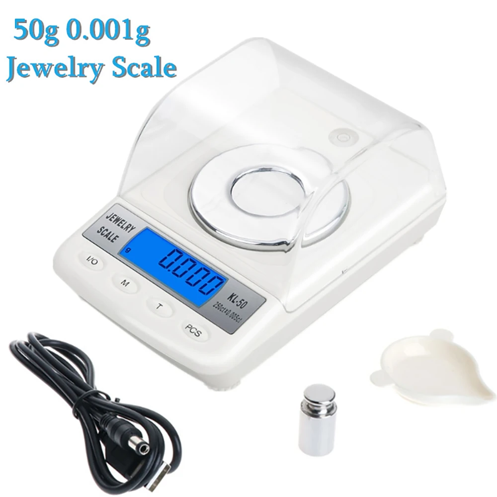 

Цифровые ювелирные весы, 50 г, 0,001 г