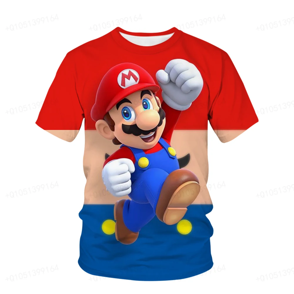 

Mario Brothers Clothing Boys T-shirt Summer T-shirt Mario Brothers Fantasy Super Mario Boys Role Playing T-shirt Fashion Sports