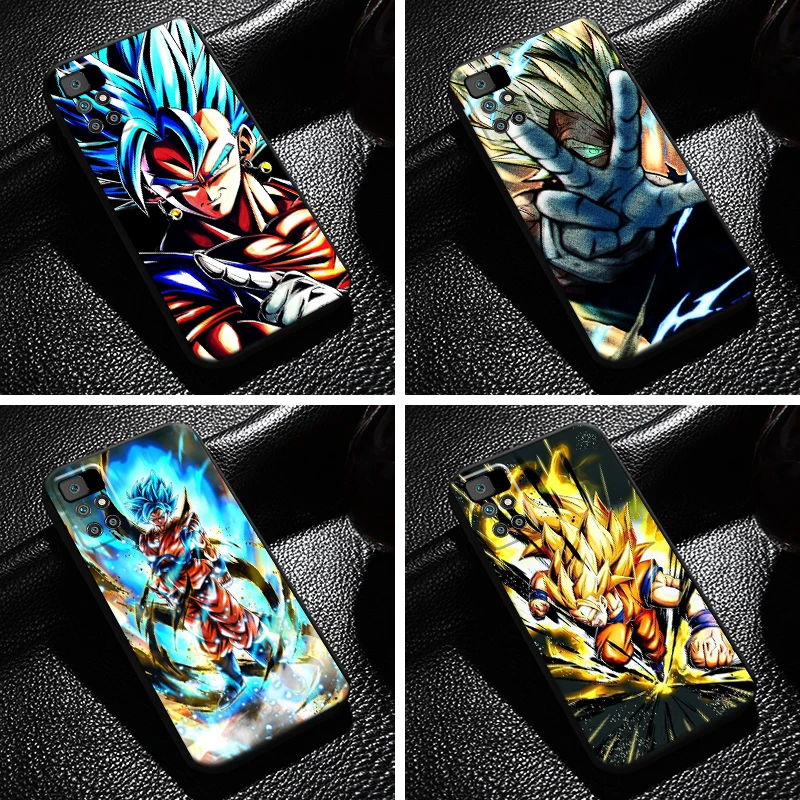 

Goku Dragon Ball For Xiaomi Redmi 10 Phone Case 6.5 Inch Silicone Cover Black Liquid Silicon