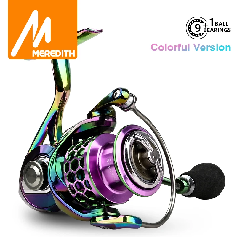 NEW EZGO series Multicolor Alloy Metal Body Spinning Fishing