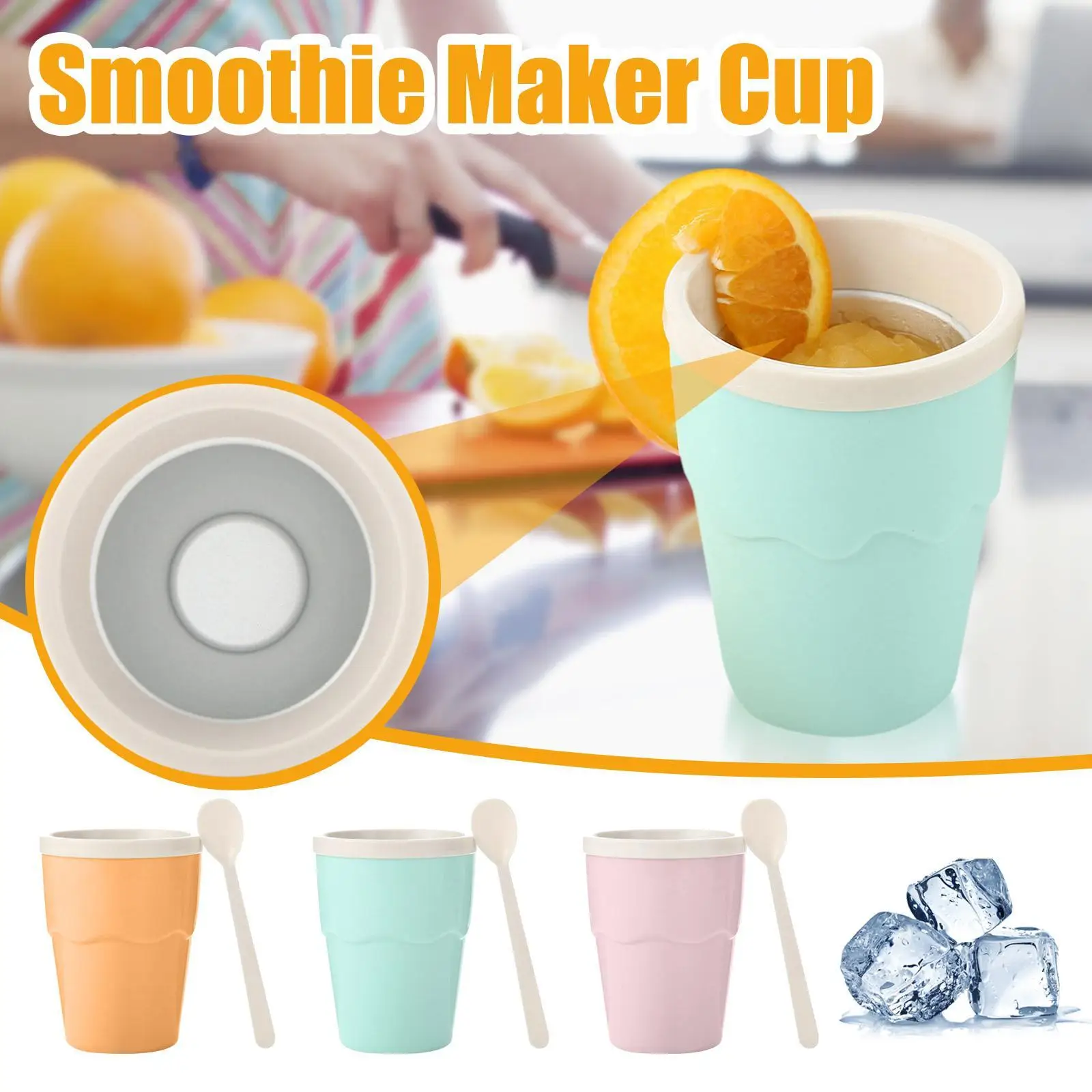 

DIY Quick-Frozen Smoothies Cup Homemade Milkshake Bottle Slush And Shake Maker Fast Cooling Cup Ice Cream Slushy Maker Bottle