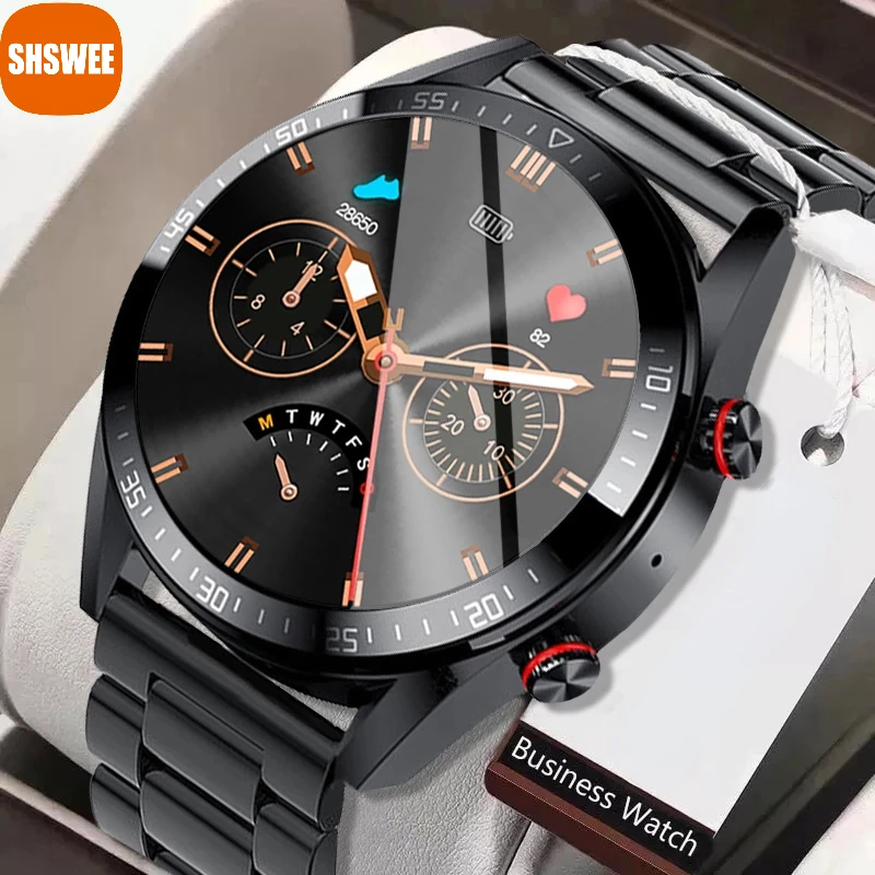 

For Samsung Apple Xiaomi Huawei Smart Watch Always Display The Time Bluetooth Call Local Music Weather Smartwatch Men