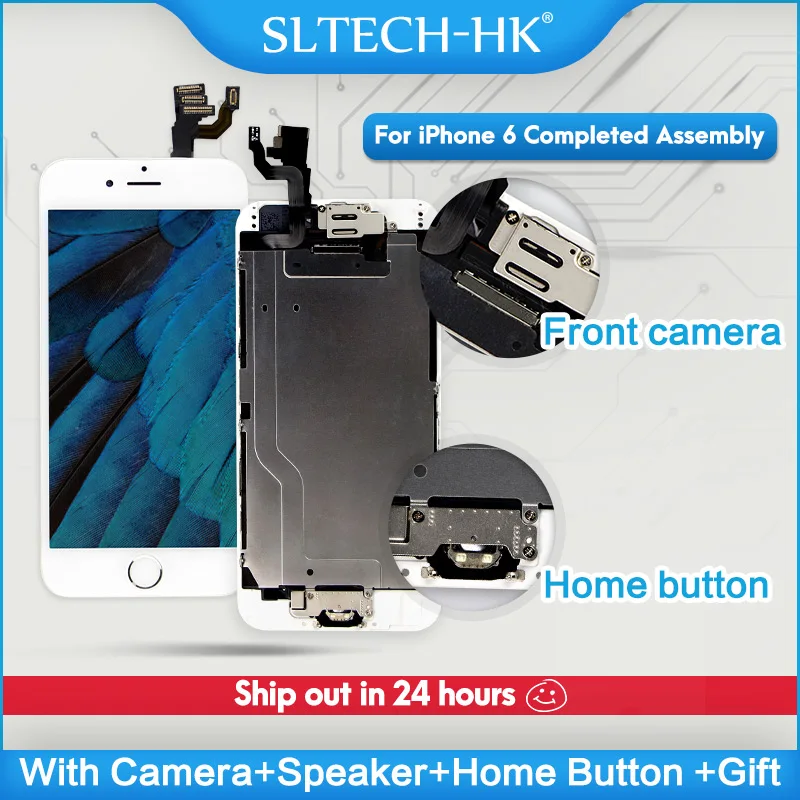 

Дисплейный модуль (дисплей + сенсор) SLTECH-HK для iPhone SE/5/5S/6/6Plus/6S/6SPlus/7/7Plus/8/8Plus, цвет рамок черный/белый