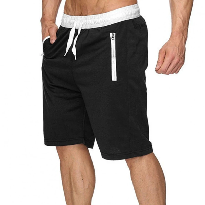 New Fashion Mens zipper Shorts Male Sweatpants Fitness Bodybuilding Workout Men Leisure Shorts masculino 2021 Spring Summer
