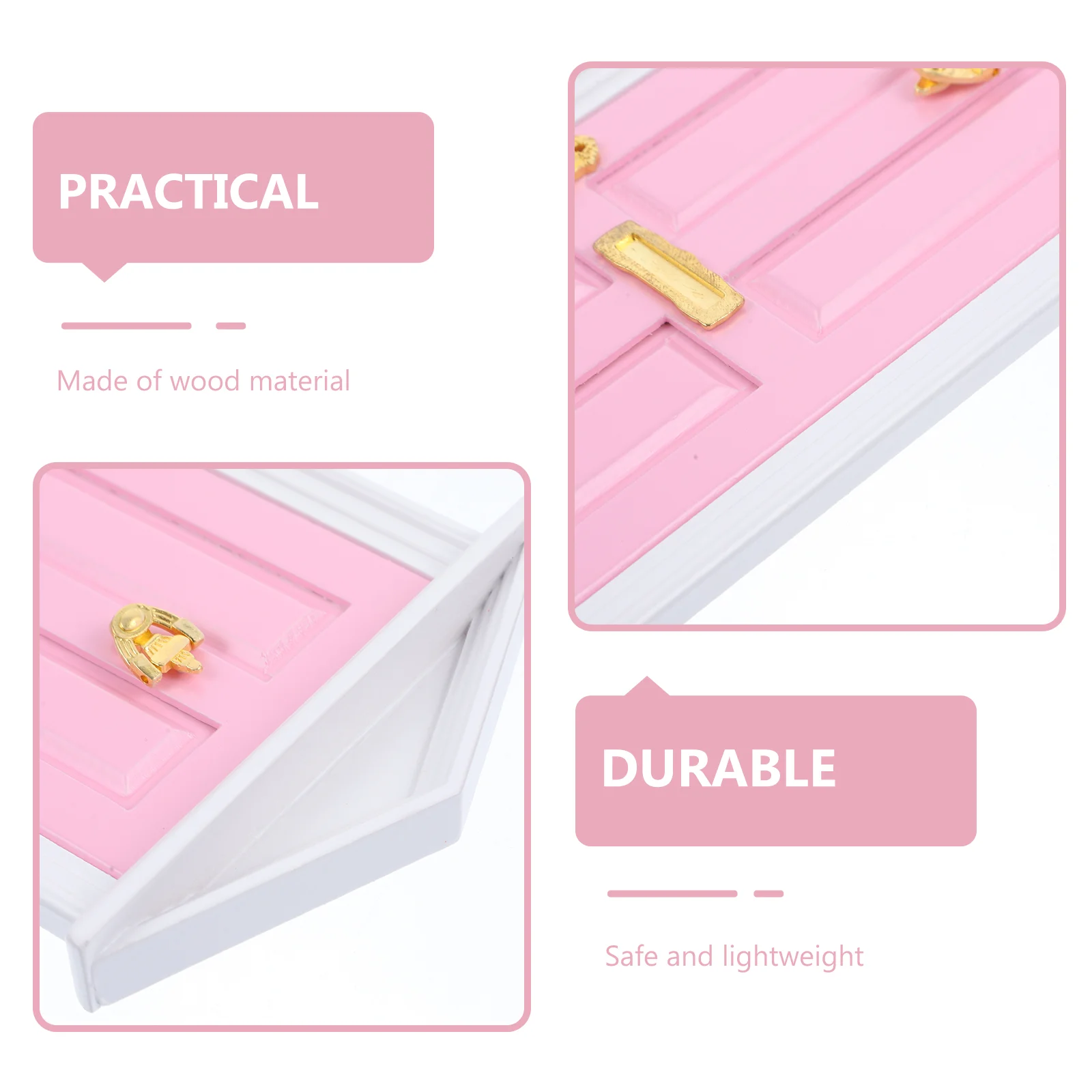 Мини-деревянная дверь шпиль миниатюрная Epitome аксессуары для игрового дома детей