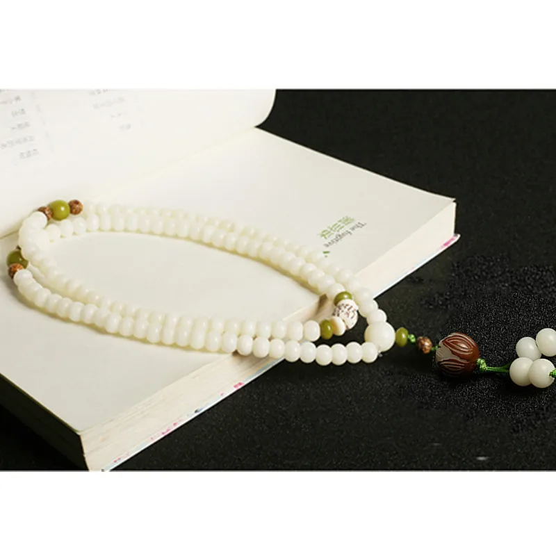 Религия натуральные влюбленные унисекс Смола 108 буддистские бусины белый