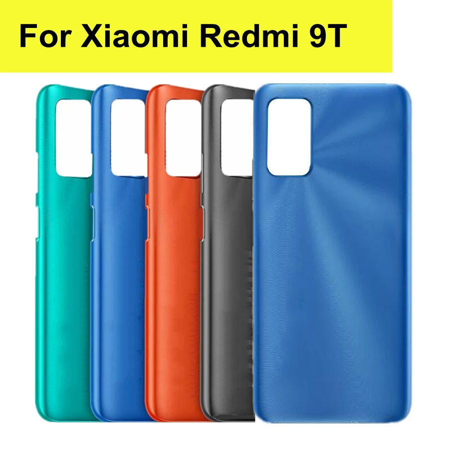 

New For Xiaomi Redmi 9T Battery Back Cover Panel Rear Door Plastic Case For Redmi9T Housing Case Replacement
