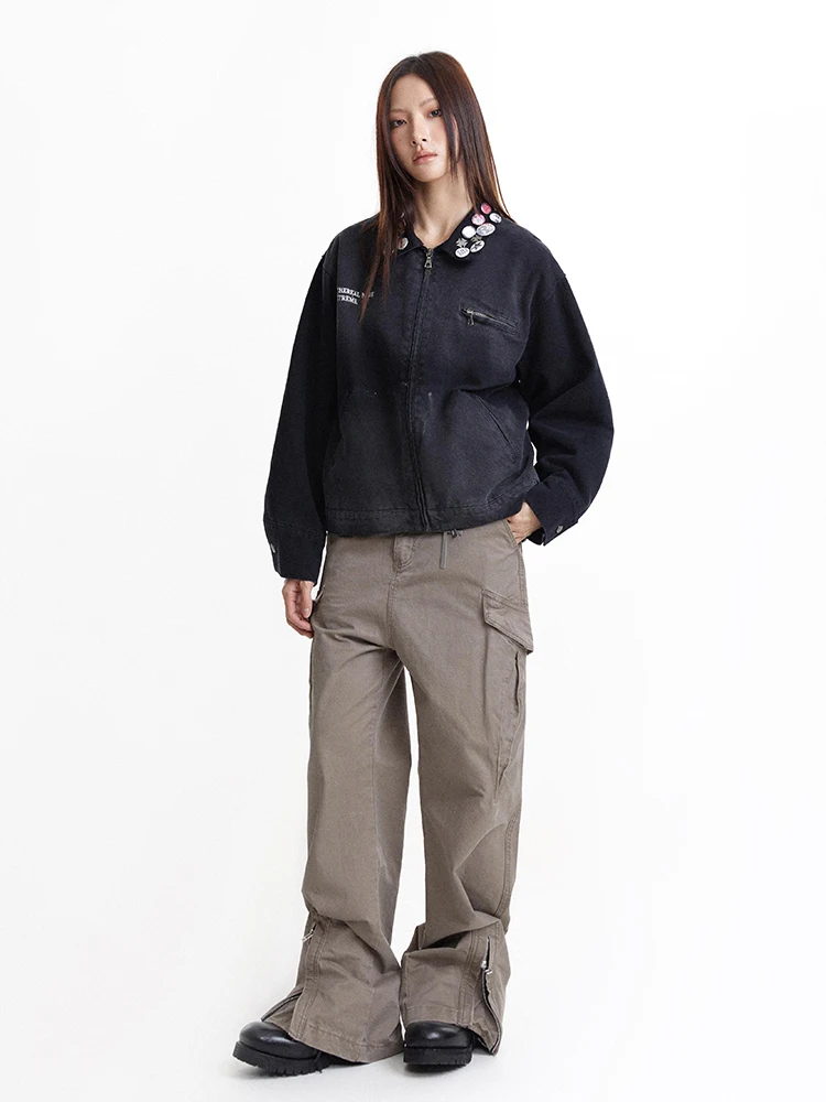 Madeextreme American Street High Sense осенняя новая мужская и женская куртка со значком Детройт