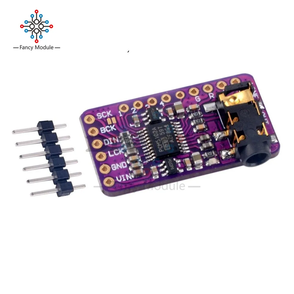 

Интерфейс I2S PCM5102 DAC декодер GY-PCM5102 I2S модуль плеера для Raspberry Pi