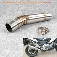 50 8mm motorcycle stainless steel middle connecting pipe silp on modified for honda nc700 nc750x nc750a nc750s 2011 2019