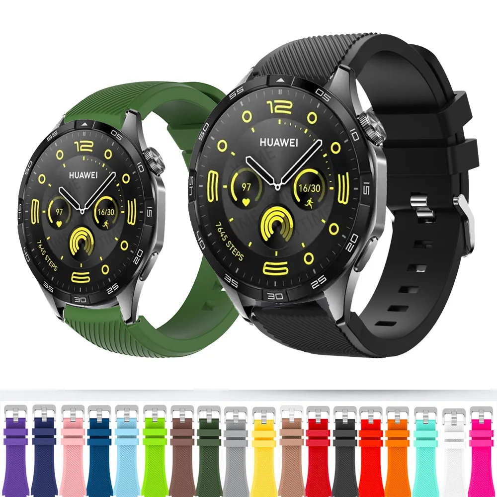 

Ремешок силиконовый для Huawei Watch 3 4.GT 2 Pro/GT Runner 2e, браслет для наручных часов 22 мм, 46 мм