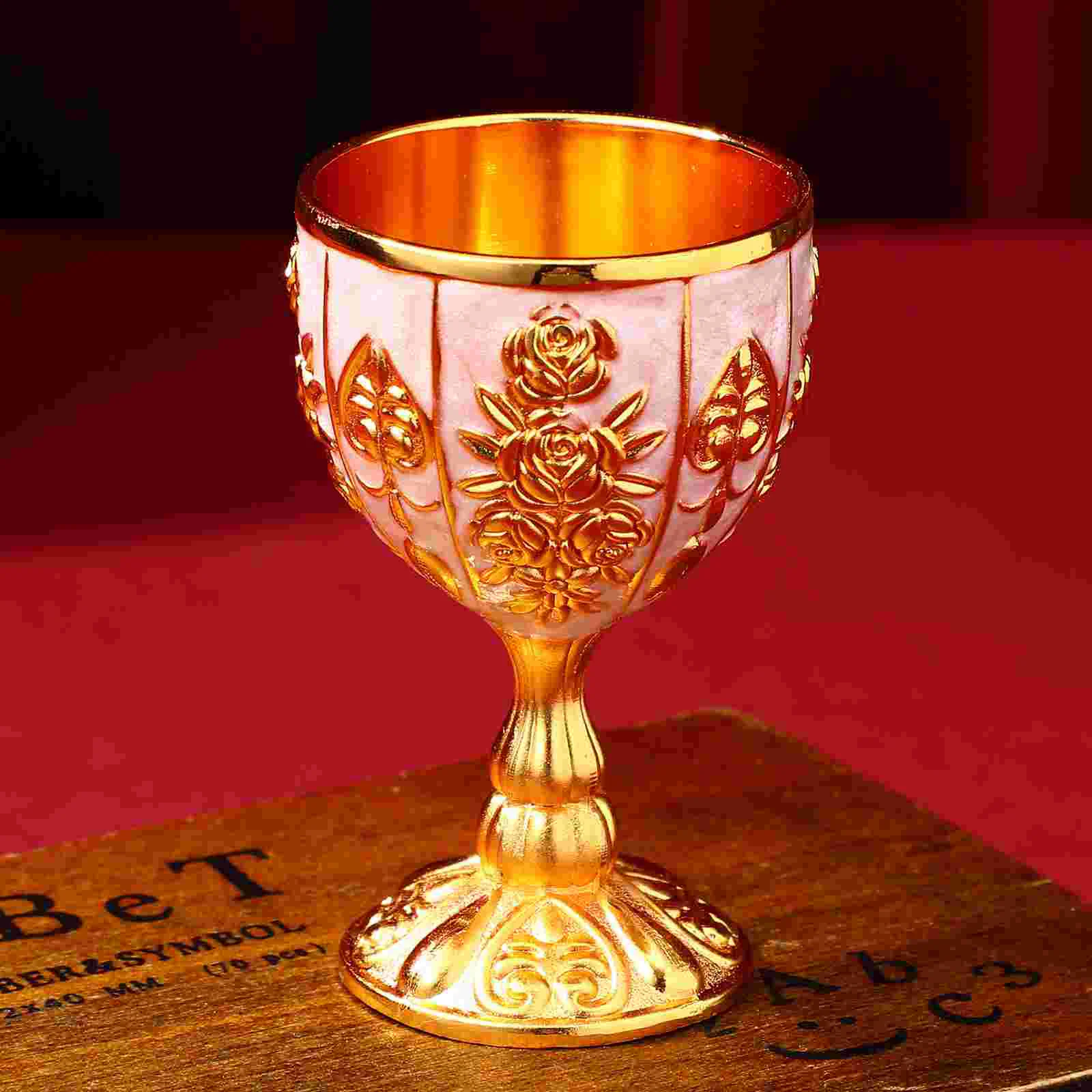 Золотой декор европейский элитный стеклянный стиль чашка для коктейля металл