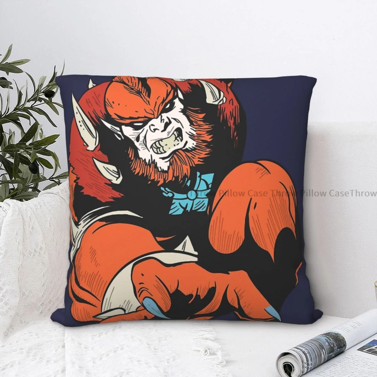 

Декоративная подушка в виде зверя, человека, человека, мастера Вселенной, рюкзак, наволочки, DIY напечатанные моющиеся диванные украшения