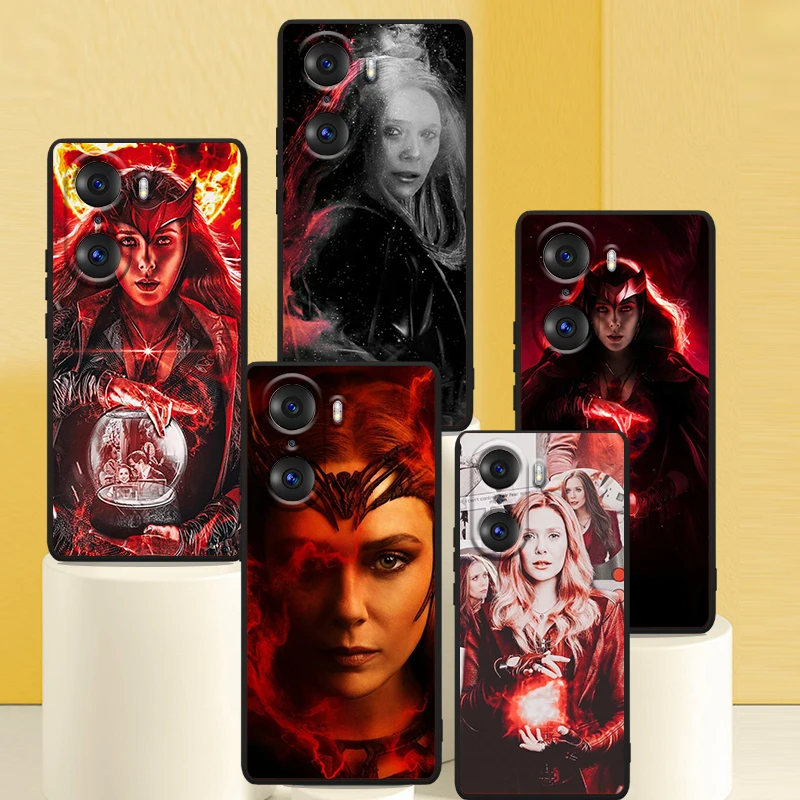 

Marvel Scarlet Witch Phone Case For Honor 70 60 SE 50 X8 X7 X30 X20 20 10 10X 10i 9C 9A 9X 8A 8X Pro Lite Black Cover