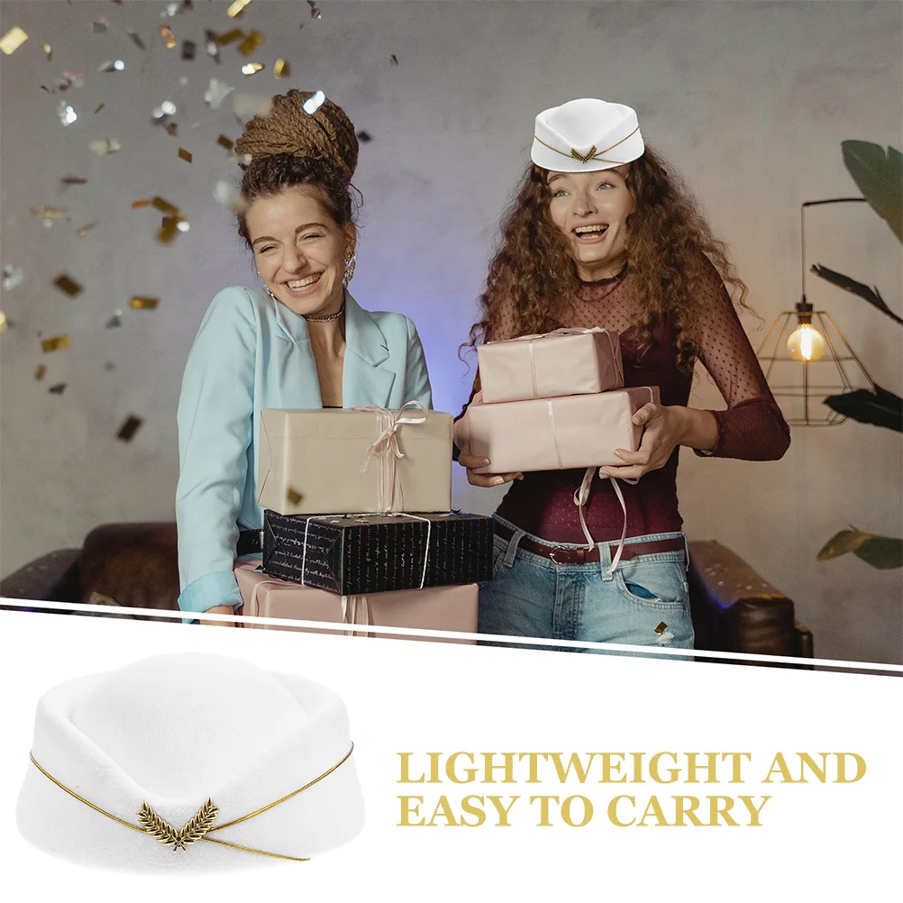 2 шт. имитация пушистой шляпы стюардессы матросские шапки береты униформа группа