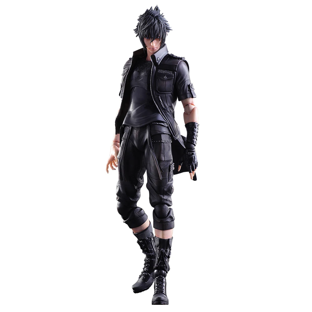 Аниме FF XV Ноктис Люцис Кэлюм Периферийные устройства Фигурка Действия Playarts Kai Фигурка Игрушка Коллекционная модель Play Arts FF15 Оригинальная коробка.
