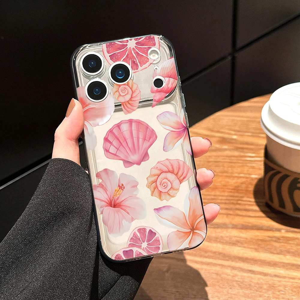 Противоударный прозрачный мягкий чехол для телефона Xiaomi 17 Pro Max 15 Ultra 14 13 12 T Pro Ultra Mi 11 Lite 5G с акварельным рисунком в прибрежном стиле (art.: 3920db6ff169c) - 3920db6ff169c