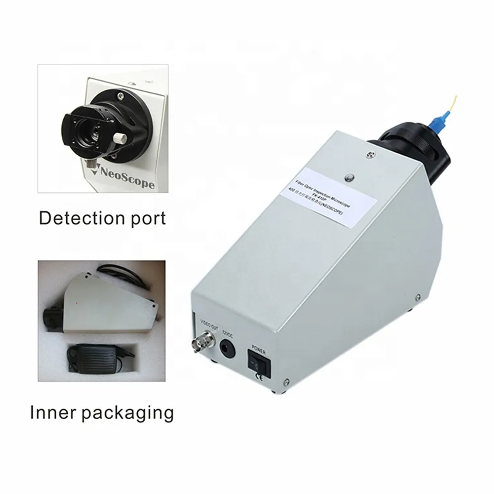 

400x optica end face benchtop magnifier camera inspection probe video fiber microscope fiber optic inspection fiber microscope