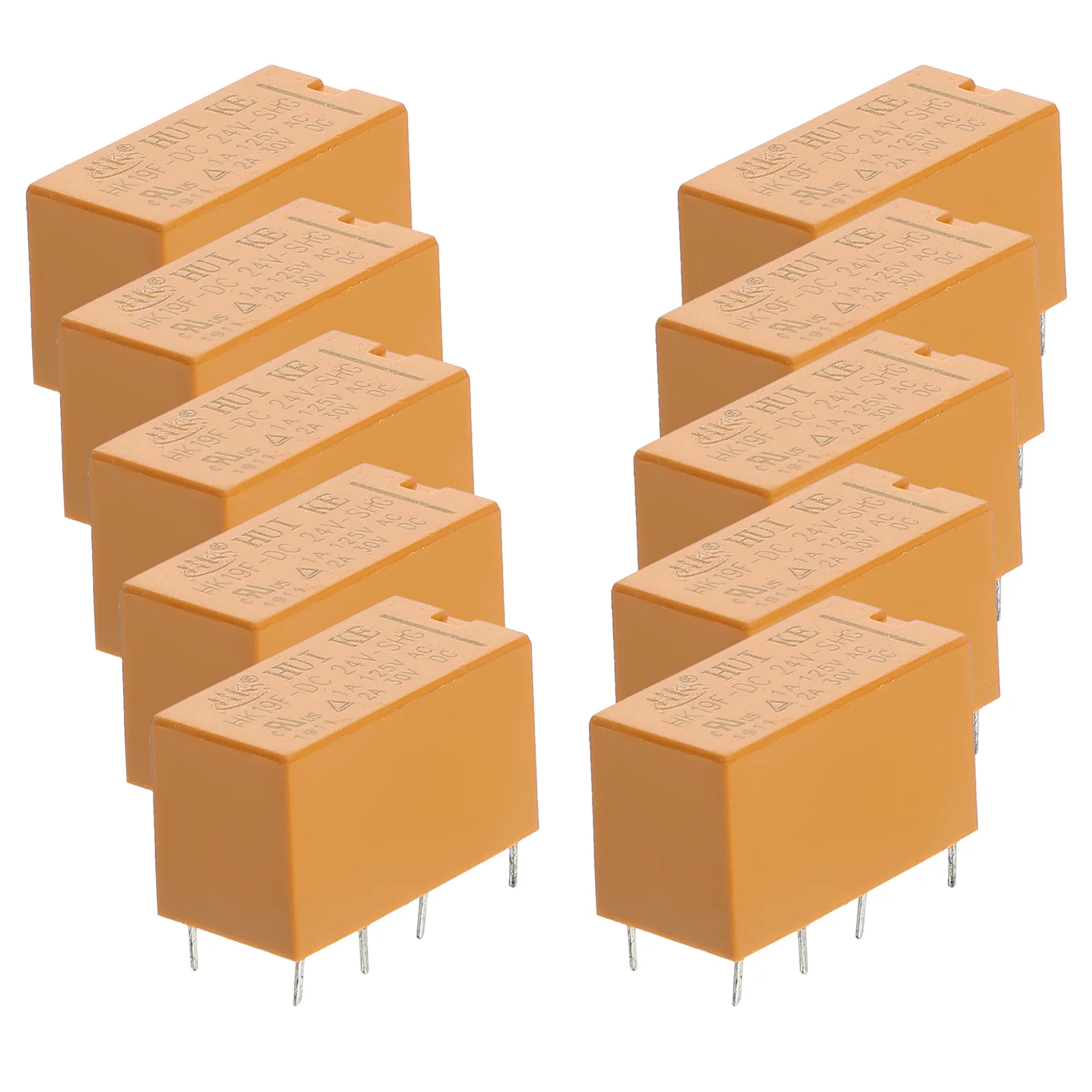 10 шт. 24 В реле напряжения DPDT модуль для замены электроники DIY с фиксацией