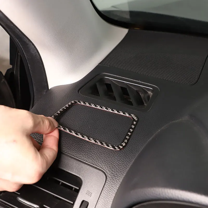 

Мягкая рамка из углеродного волокна для приборной панели автомобиля Subaru Forester 2013-2018, крышка, отделка, наклейка, автомобильные аксессуары