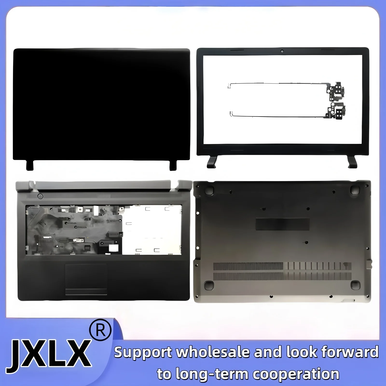 Фото JXLX ®   Новинка для Lenovo Ideapad 100-15 B50-10 100-15IBY, задняя крышка ЖК-дисплея/крышка ЖК-дисплея/подставка для рук/нижняя крышка/петли №1
