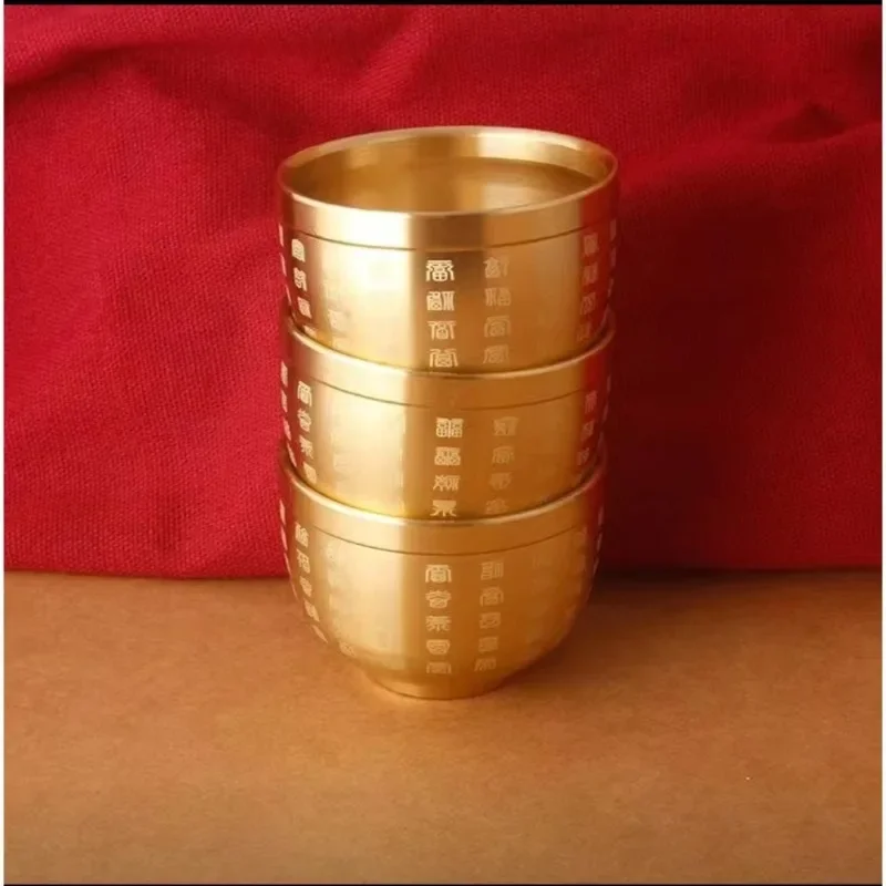 Чистая латунь рог достатопия Baifu рисовый цилиндр настольный маленький орнамент