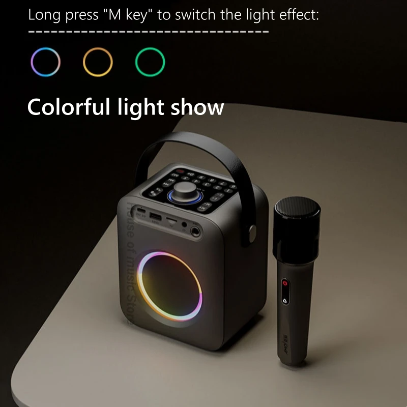 Новые маленькие портативные Bluetooth-колонки для домашнего пения KTV уличный