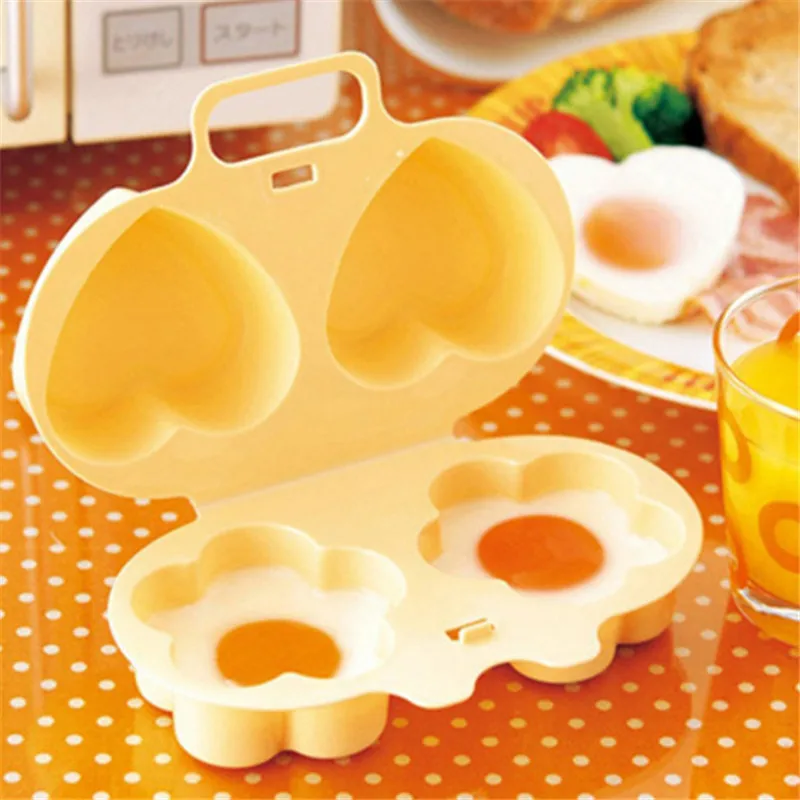 

Shape Eggs Steamer Cooking Mold Home Microwave Oven Heart&Flowers Climber Egg Poacher Kitchen Gadgets Press Fried Eggs Tool