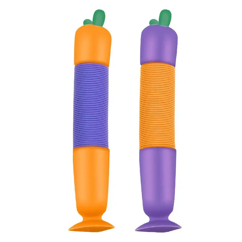 

Веселая игрушка-Спиннер в виде моркови с присосками, сенсорные игрушки для снятия стресса, выдвижная игрушка для бросания редиса