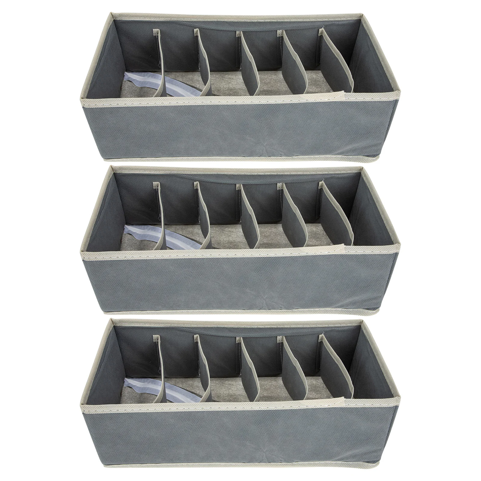 

Organizer Drawer Box Storage Closet Divider Container Holder Sock Tie Clothes Dividers Cube Divided Socks Panty Boxes Foldable