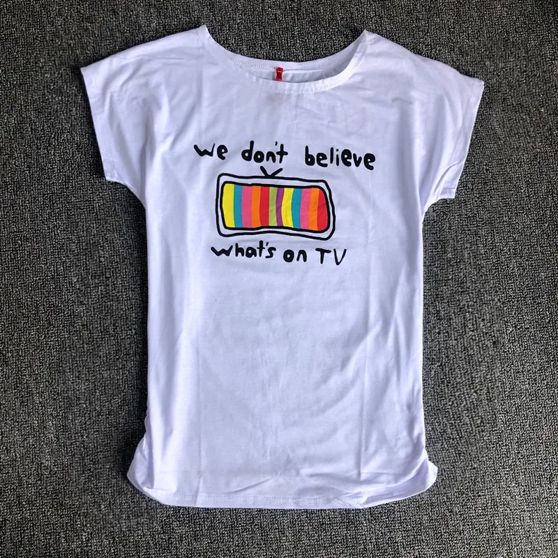 

O Neck Pullover Short Sleeve T Shirt Women Heart Pattern Loose Lovers Cotton Tees Summer New Causal Wild Ladies Top