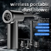 wireless air duster 50000 rpm dust blowing gun usb compressed air blower cleaning for computer laptop keyboard camera cleaning