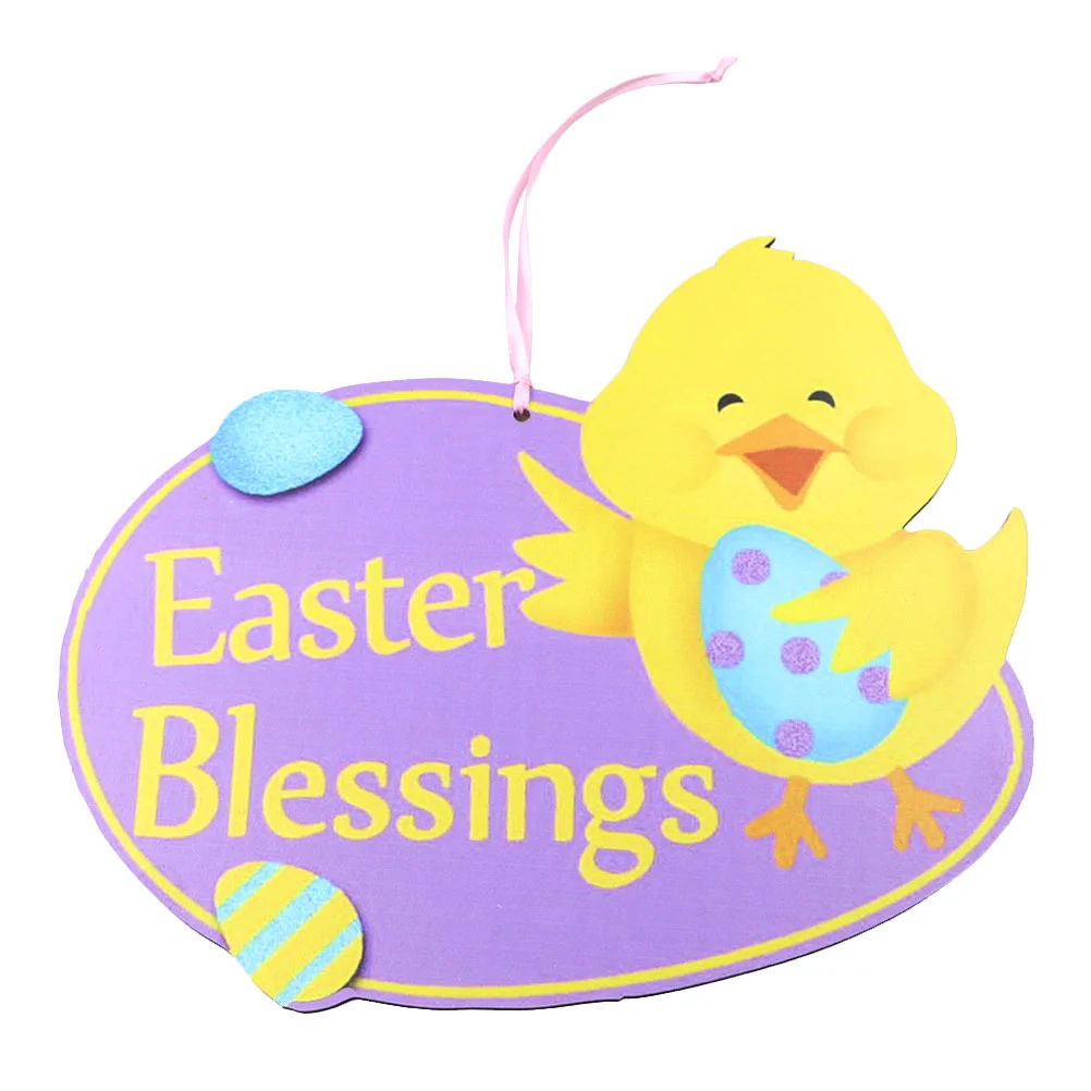 

Easter Themed Hanging Decoration Home Door Pendant Cartoon Wall Ornament