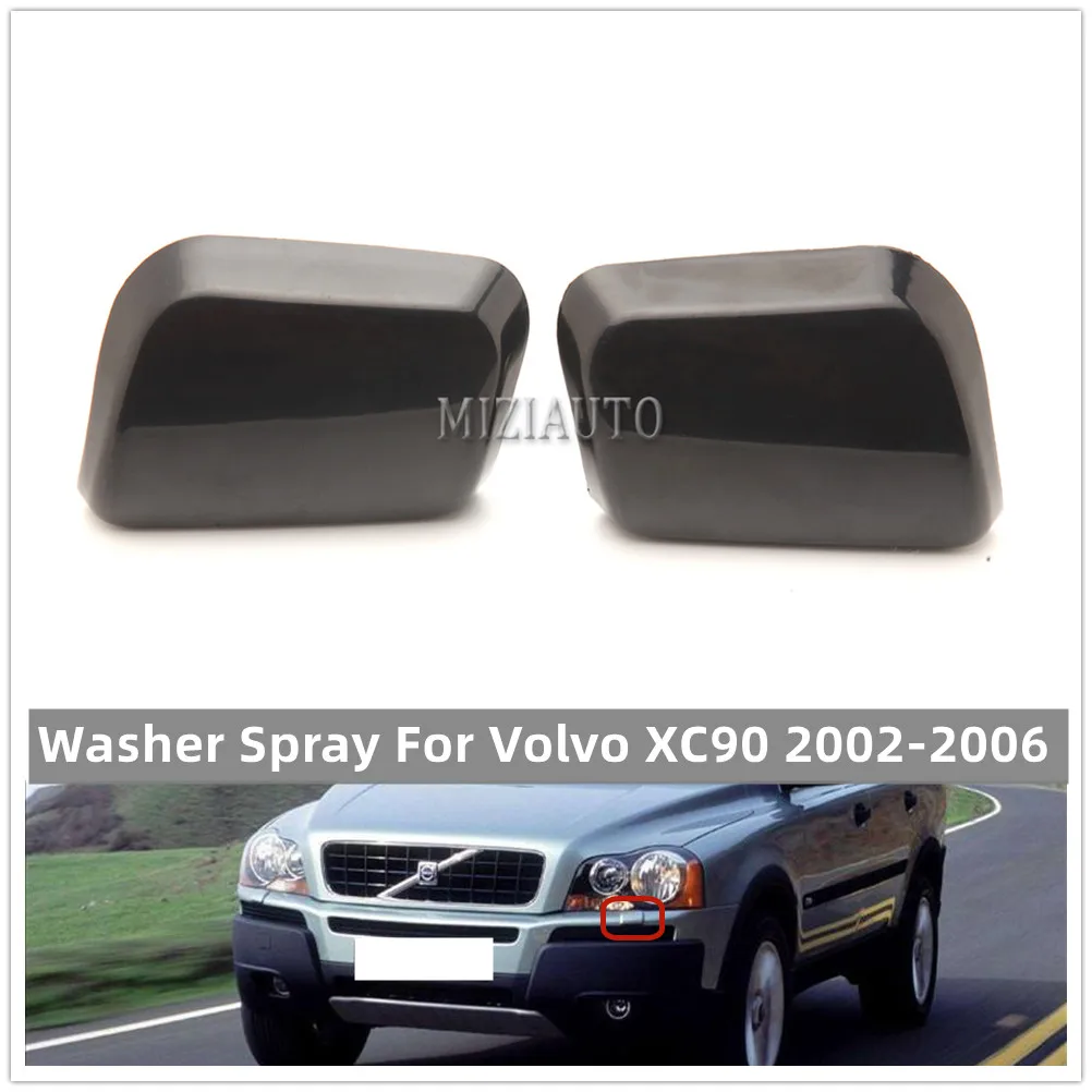 

Front Bumper Headlight Washer Spray Nozzle Cover For Volvo XC90 2002-2006 Headlamp Washer Jet Cap Car Accessories