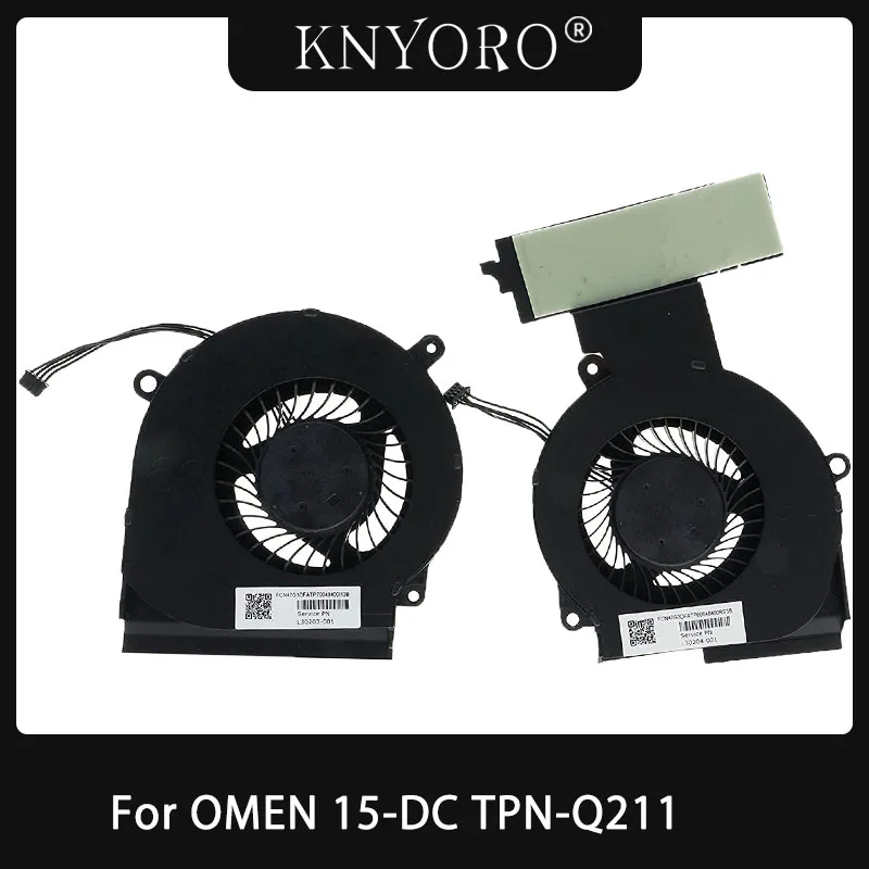 

NEW Laptop CPU GPU Cooling Fan for HP OMEN 15-DC Series 15-dc1058wm 15-dc1054nr TPN-Q211 L30204-001 L30203-001 L29354-001