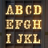 3d led night lights 26 letter sign alphabet light wall hanging lamp for home indoor decor wedding party christmas led night lamp