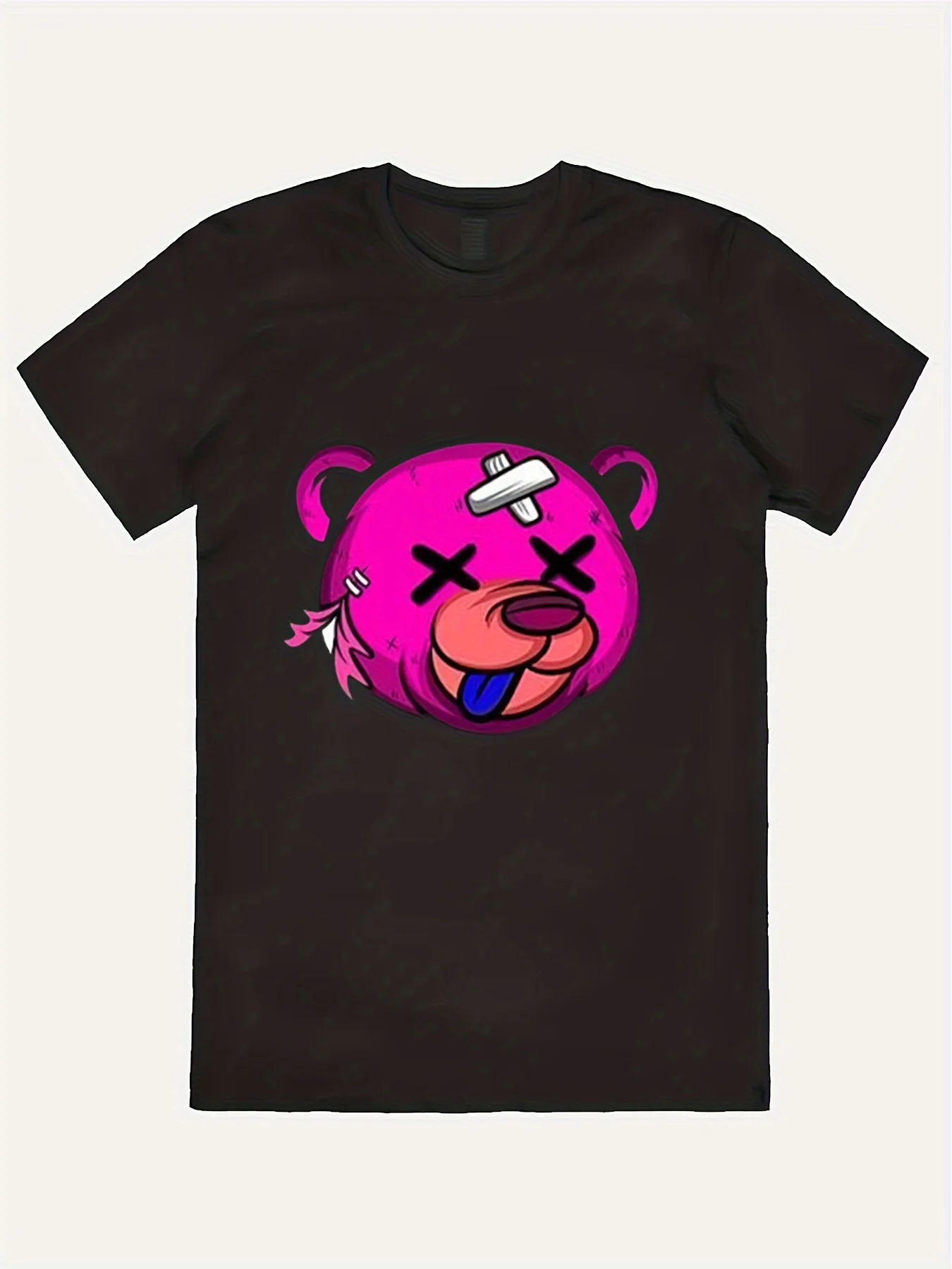 Мужская футболка с мультяшным принтом Bewildered Bear