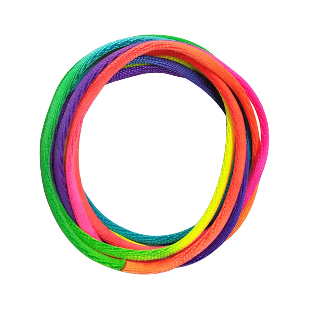 

10PCS Rainbow Finger String Cloth Fun String Hand Game Finger String Cradle String for Children Playing