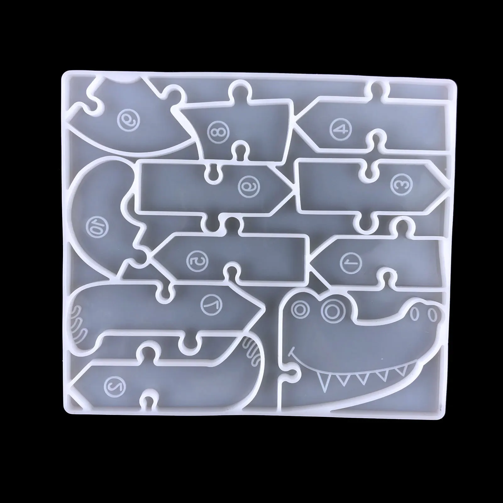 DIY тираннозавр рекс головоломка эпоксидная смола форма жираф крокодил игра