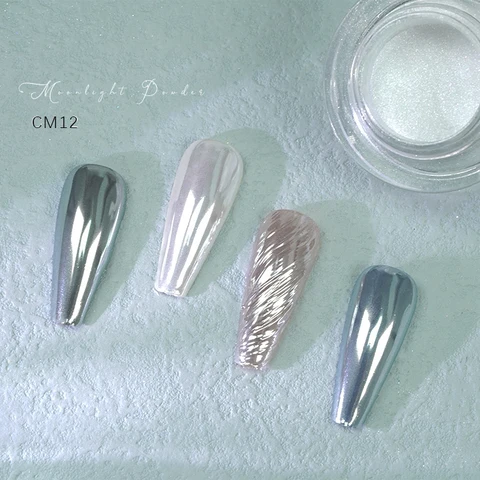 Hndo 11 Kolor Światło Moonlight Aurora Paznokcie Glitter Chameleon proszek jasne lustro efekt do manicure paznokcie
