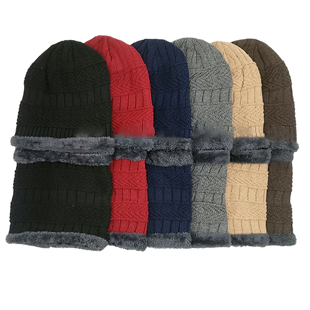 Мужская и женская двухслойная теплая вязаная Толстая бархатная флисовая