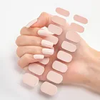 Лидер продаж, однотонныеблестящие цветные обертывания для ногтей, наклейки для ногтей, полное покрытие, полоски для маникюра для женщин, Нейл-арт, Прямая поставка