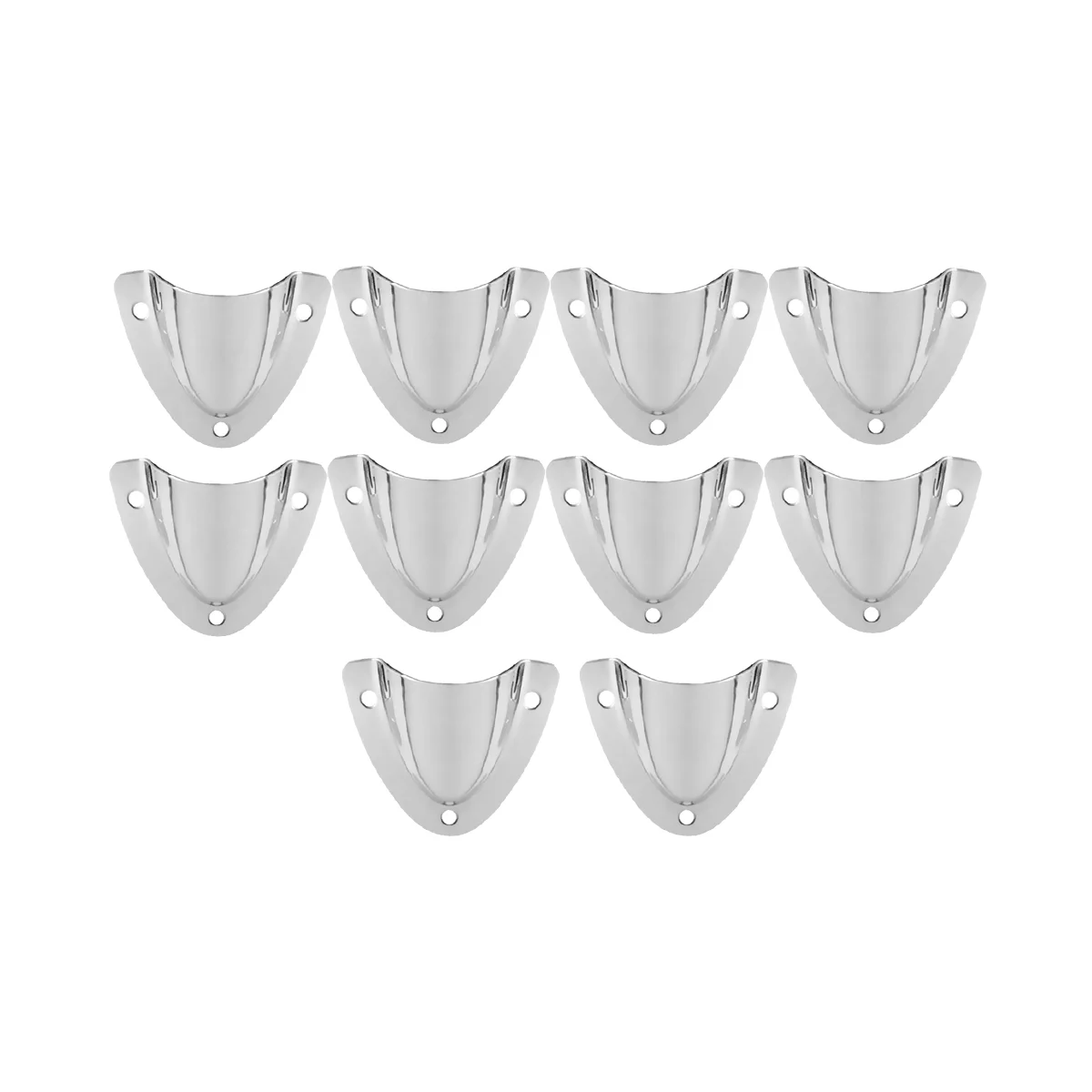 

10Pc Boat Stainless Steel Clam Shell Midget Vent Hose Cable Clam-Shell Cover Marine Yacht Ship Marine Hardware Small