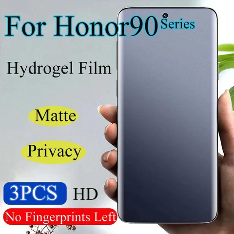 Защитная пленка для экрана Honor90, матовая Гидрогелевая пленка для Honor 90 Pro, мягкая HD пленка с полным покрытием для защиты экрана, голубой цвет