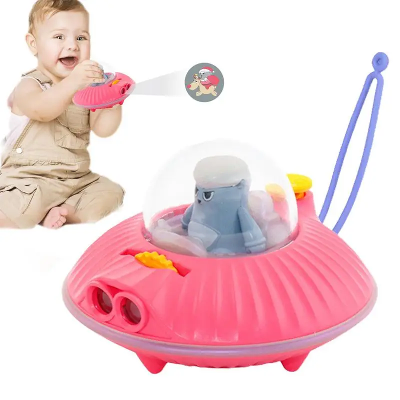 

Фонарик, проектор для детей, детская игрушка с 6 узорами, мультяшный проектор в форме космического корабля, игрушки для девочек и мальчиков, познавательное время сна